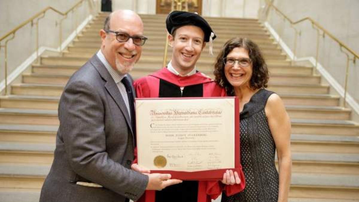 Mark Zuckerberg graduates from Harvard University